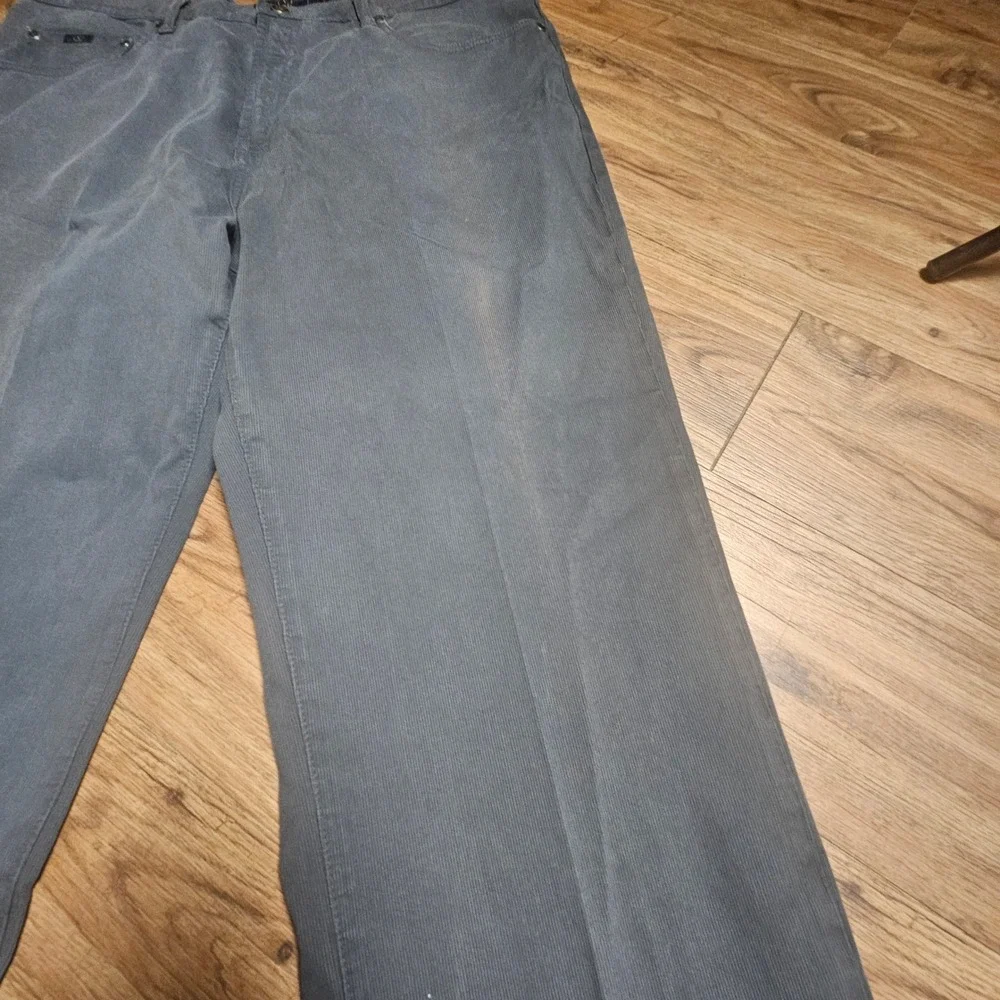 Valentino Mens Corduroy Straight Leg Pants 38x28 Cotton Peru Made Quiet Luxury